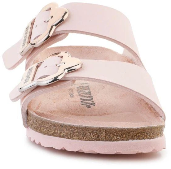 Birkenstock Arizona su gėlių sagtimi vaikams 1031703 šviesiai rožinis toninis