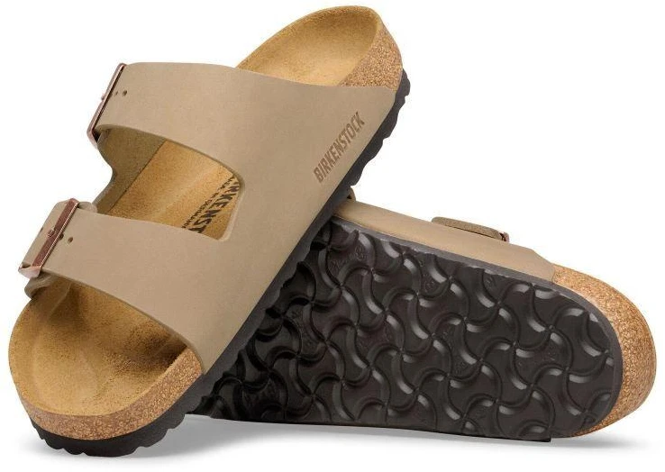 Birkenstock Arizona tabako rudos siauros vyriškos rudos šlepetės (0352203)
