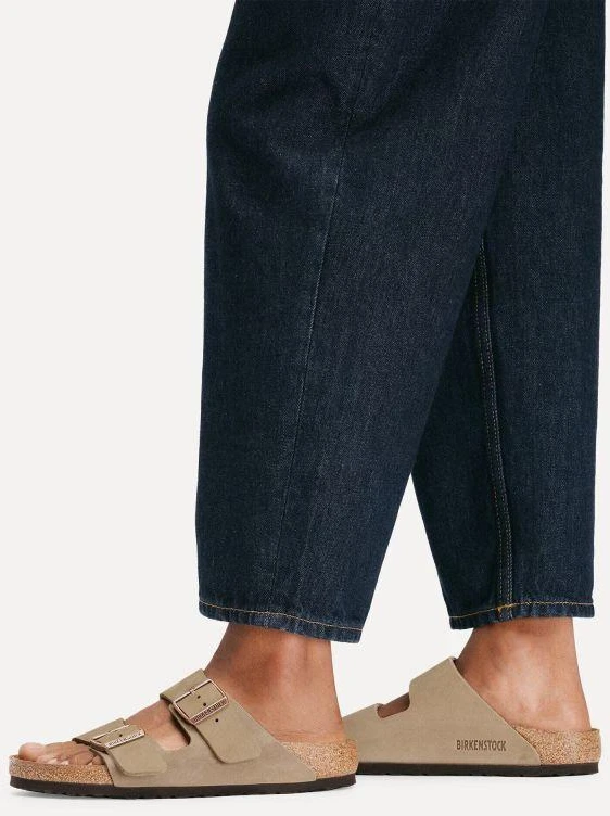 Birkenstock Arizona tabako rudos siauros vyriškos rudos šlepetės (0352203)