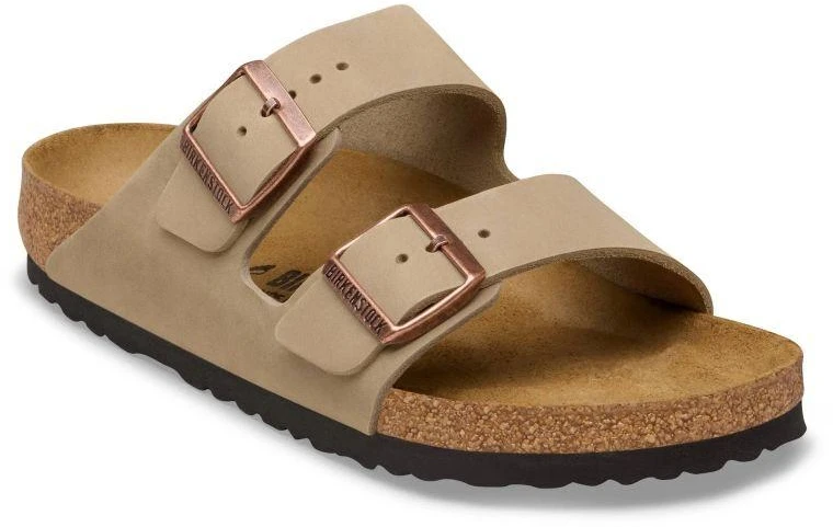Birkenstock Arizona tabako rudos siauros vyriškos rudos šlepetės (0352203)