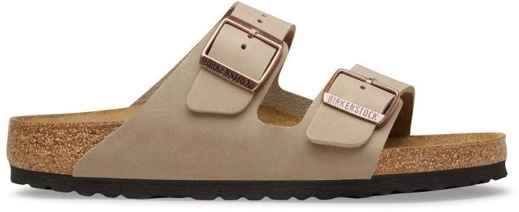 Birkenstock Arizona tabako rudos siauros vyriškos rudos šlepetės (0352203)