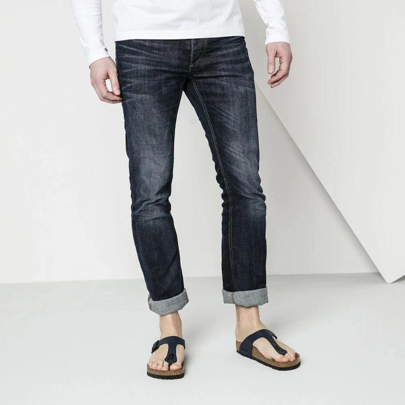 Birkenstock moteriški flip-flop'ai GIZEH BS 0143623 MĖLYNI (siauras plotis)
