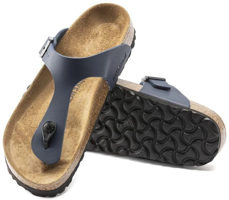 Birkenstock moteriški flip-flop'ai GIZEH BS 0143623 MĖLYNI (siauras plotis)