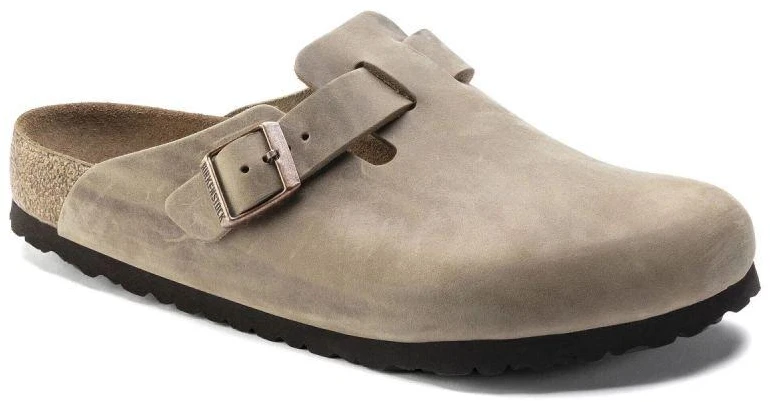 Birkenstock moteriškos klumpės BOSTON BS 1019484 TABACCO BROWN (siauras modelis)