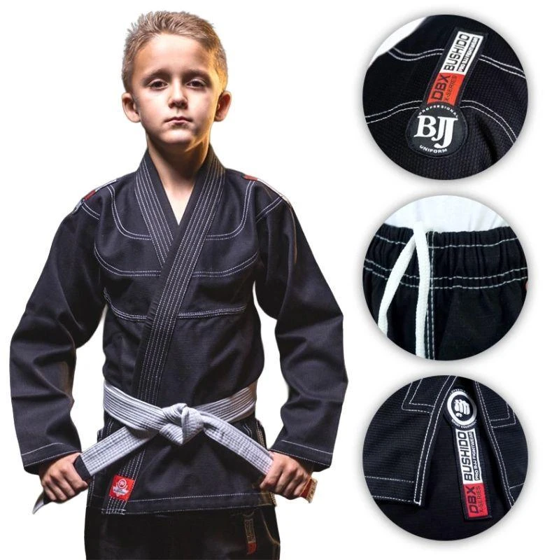 BJJ Gi vaikams juodas + NEMOKAMAS DIRŽAS - X-SERIES M0