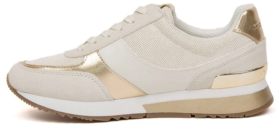 Bladozłote sneakersy moterims Michael Kors 49R4AIFS1M