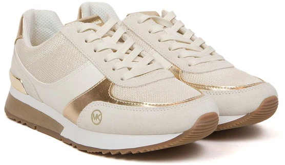 Bladozłote sneakersy moterims Michael Kors 49R4AIFS1M