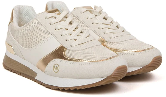 Bladozłote sneakersy moterims Michael Kors 49R4AIFS1M