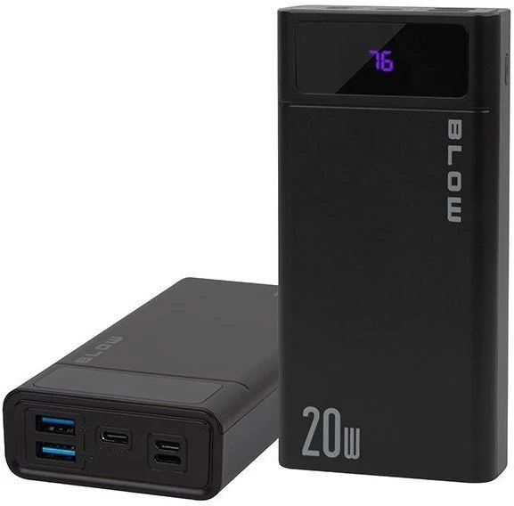 Blow Išorinė baterija 20000mAh QC+PD PB20E JUODA