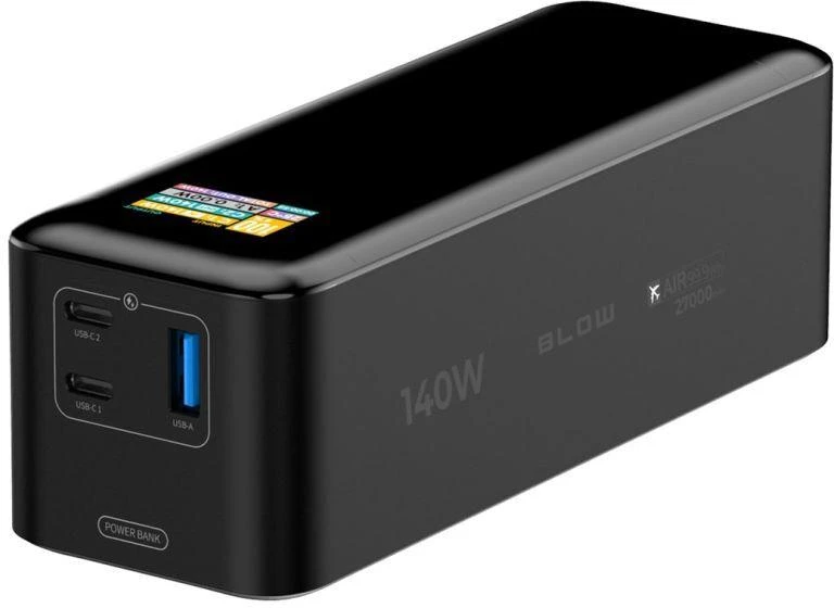 BLOW išorinė baterija 27000mAh PD 140W AIR99.9 juoda