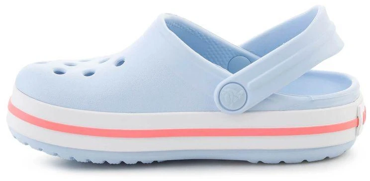 Blue CROCS CROCBAND KIDS CLOG T vaikiški klumpės, Mėlynas FROST/GUAVA 207005-4XQ