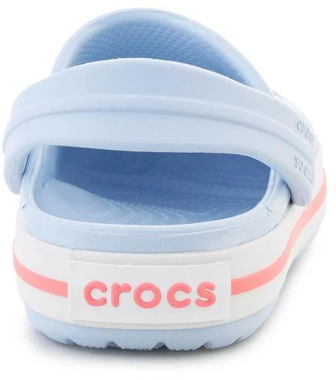 Blue CROCS CROCBAND KIDS CLOG T vaikiški klumpės, Mėlynas FROST/GUAVA 207005-4XQ