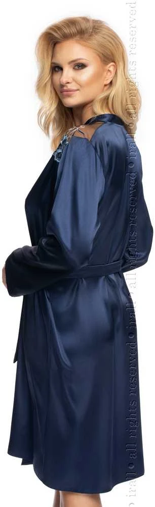Blue Elodie Navy Mėlyna chalatas