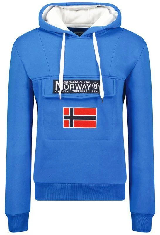 Geographical Norway Gadrien DB 054 M WW6115H/GN-Royal Mėlyna / Baltas džemperis