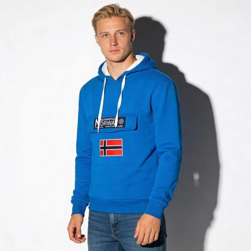 Geographical Norway Gadrien DB 054 M WW6115H/GN-Royal Mėlyna / Baltas džemperis