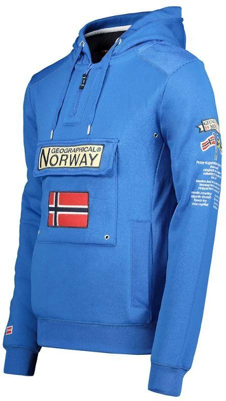 Geographical Norway GYMCLASS vyriški kamufliažiniai marškinėliai 100 (WT1663H/GN/MILITAIRE Mėlynas)