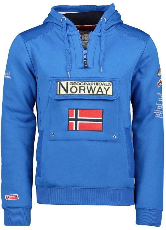 Geographical Norway GYMCLASS vyriški kamufliažiniai marškinėliai 100 (WT1663H/GN/MILITAIRE Mėlynas)