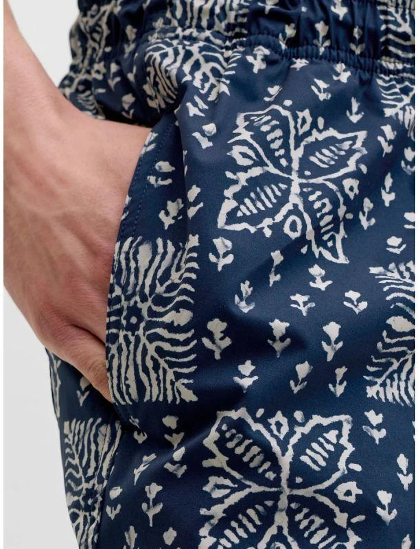 Blue Jack&Jones vyriški maudymosi šortai JPSTMAUI SHELL AOP SWIM SHORTS REG 12291808 PAGEENT Mėlynas