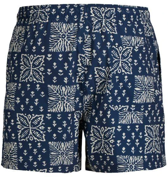 Blue Jack&Jones vyriški maudymosi šortai JPSTMAUI SHELL AOP SWIM SHORTS REG 12291808 PAGEENT Mėlynas