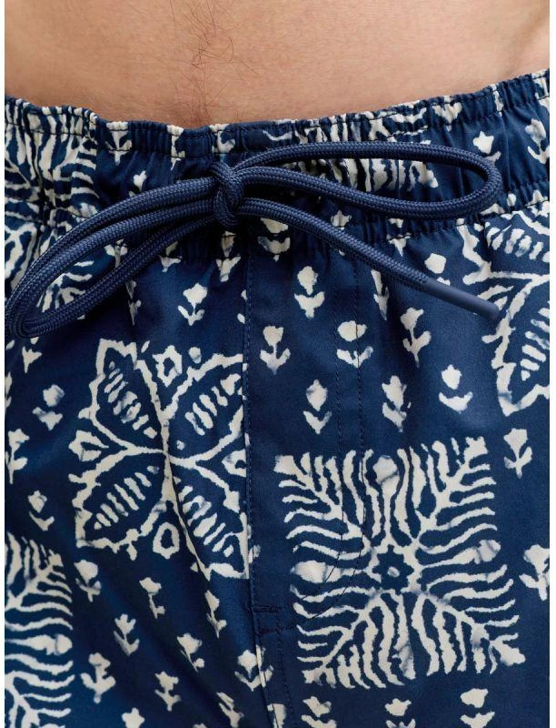 Blue Jack&Jones vyriški maudymosi šortai JPSTMAUI SHELL AOP SWIM SHORTS REG 12291808 PAGEENT Mėlynas
