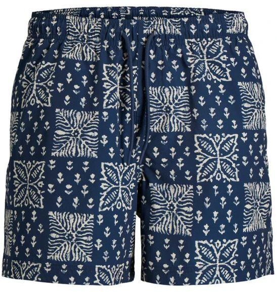 Blue Jack&Jones vyriški maudymosi šortai JPSTMAUI SHELL AOP SWIM SHORTS REG 12291808 PAGEENT Mėlynas