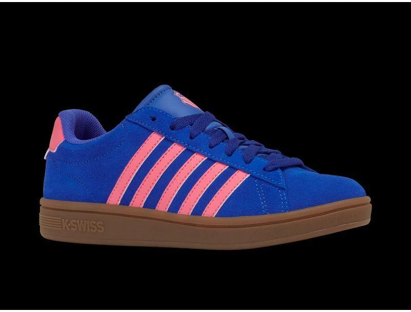 Blue K-swiss COURT TIEBRK II SDE DAZZLING Mėlynas/Rožinis LEMONADE/GUM-M sportbačiai (99492-480-M)