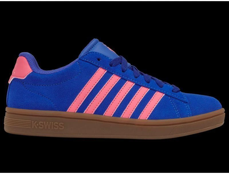 Blue K-swiss COURT TIEBRK II SDE DAZZLING Mėlynas/Rožinis LEMONADE/GUM-M sportbačiai (99492-480-M)