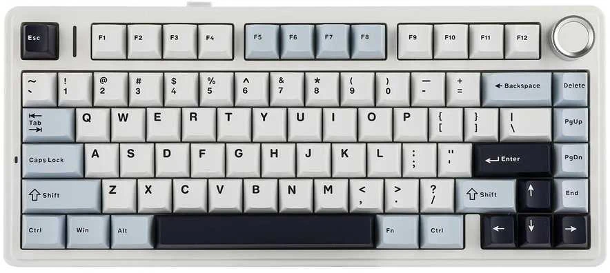 Žaidimų klaviatūra Aula F75, Leobog Reaper Switches, šviesiai mėlyna