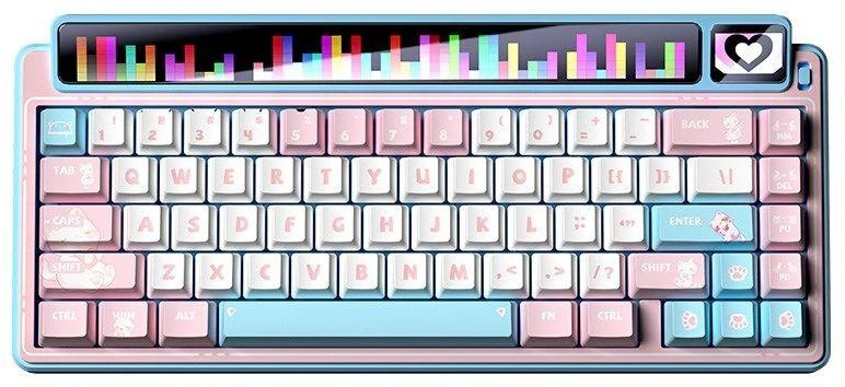 AULA Gasket AMG65 Mėlyna LightFeather RGB Klaviatūra