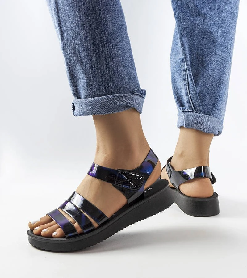 Blue Navy mėlynas Covillon platforminiai sandalai