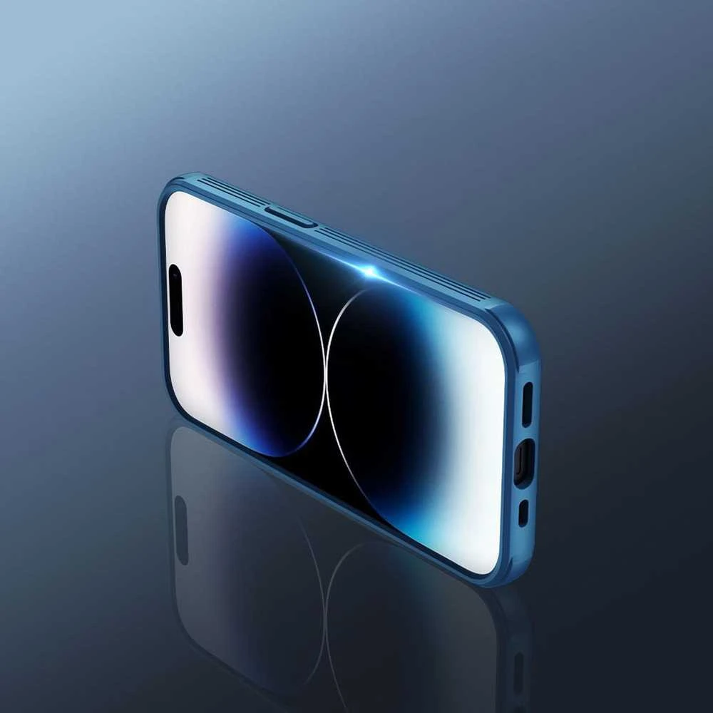 Dėklas Nillkin CamShield Pro Apple iPhone 14 Pro mėlynas