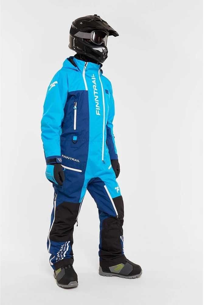 Blue Mėlyna Šiltas kombinezonas Finntrail BACKCOUNTRY Mėlyna 3903, Dydis: S