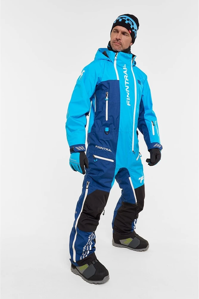 Blue Mėlyna Šiltas kombinezonas Finntrail BACKCOUNTRY Mėlyna 3903, Dydis: S