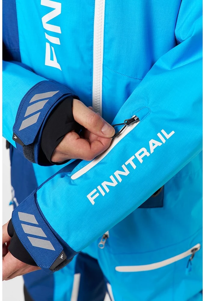 Blue Mėlyna Šiltas kombinezonas Finntrail BACKCOUNTRY Mėlyna 3903, Dydis: S