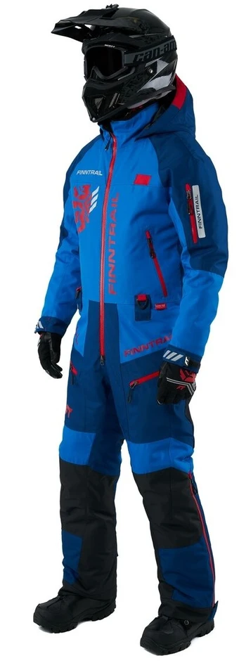 Blue Mėlyna Šiltas kombinezonas Finntrail FLOAT Mėlyna 3902, Dydis: XS