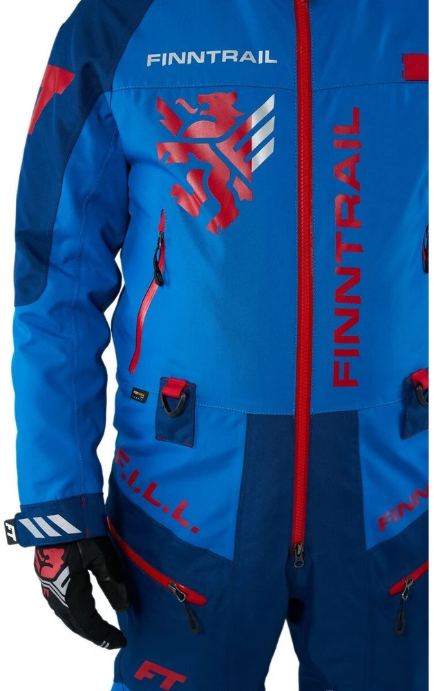 Blue Mėlyna Šiltas kombinezonas Finntrail FLOAT Mėlyna 3902, Dydis: XS