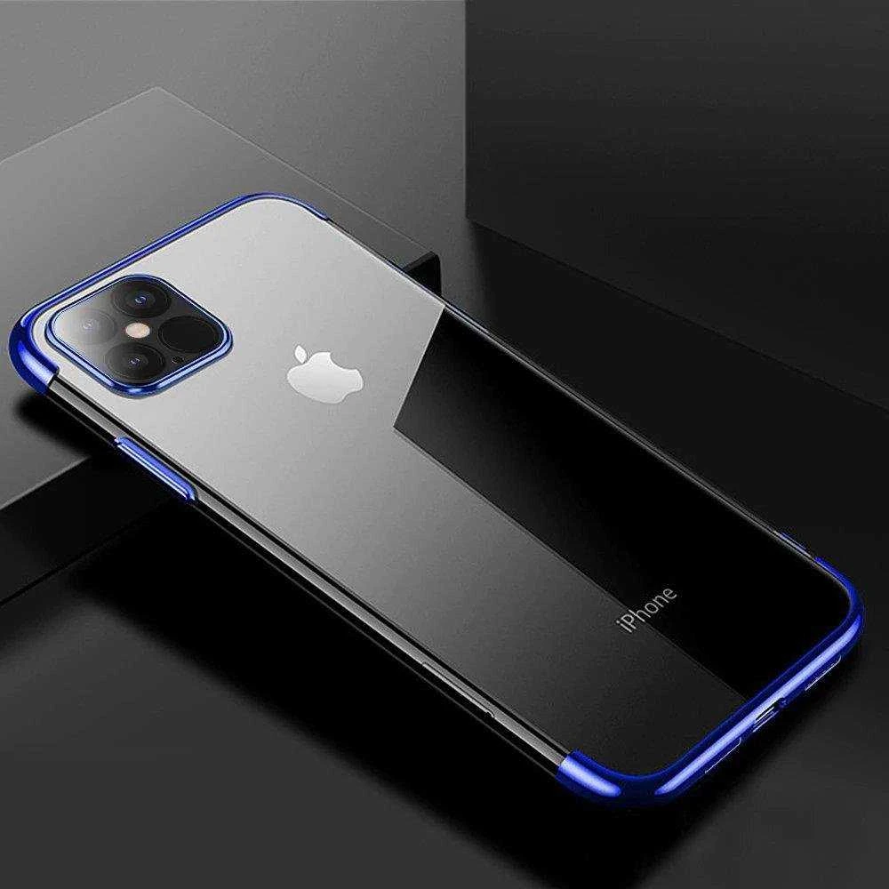 Hurtel skaidrus TPU dėklas skirtas iPhone 13 mini, mėlynas