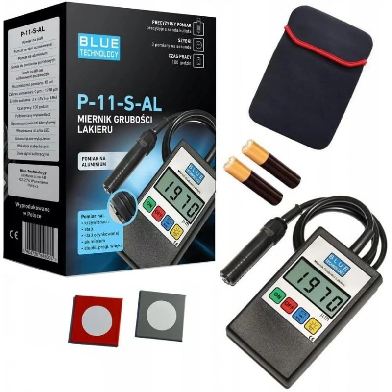 Blue Technology Dažų storio matuoklis P-11-S-AL