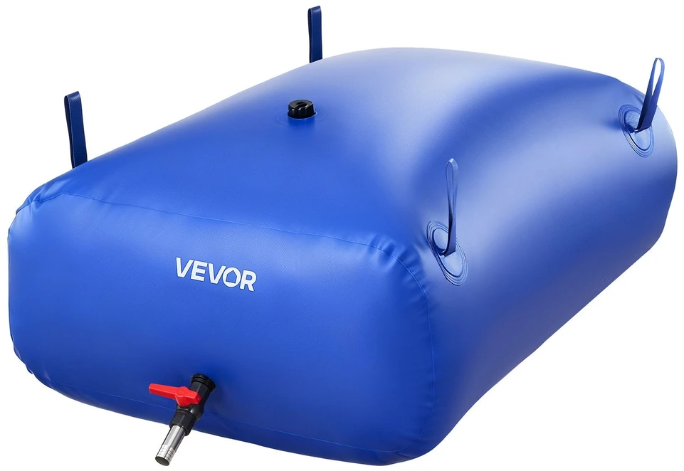 VEVOR Nešiojama vandens talpykla, 330 litrų, sulankstoma, 1000D PVC