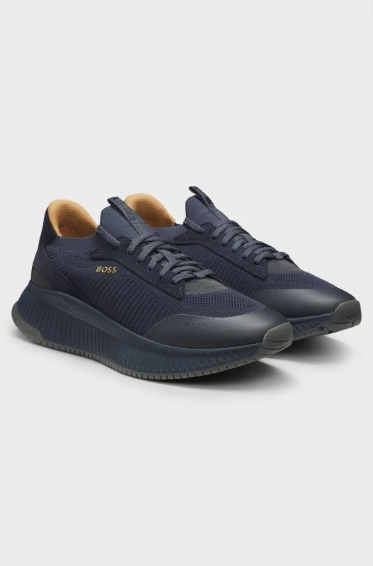 Blue Vyriški batai BOSS SNEAKER TTNM EVO_SLON_KNRSD OPEN Mėlynas (50523113-475)