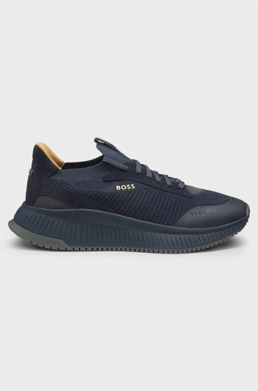 Blue Vyriški batai BOSS SNEAKER TTNM EVO_SLON_KNRSD OPEN Mėlynas (50523113-475)