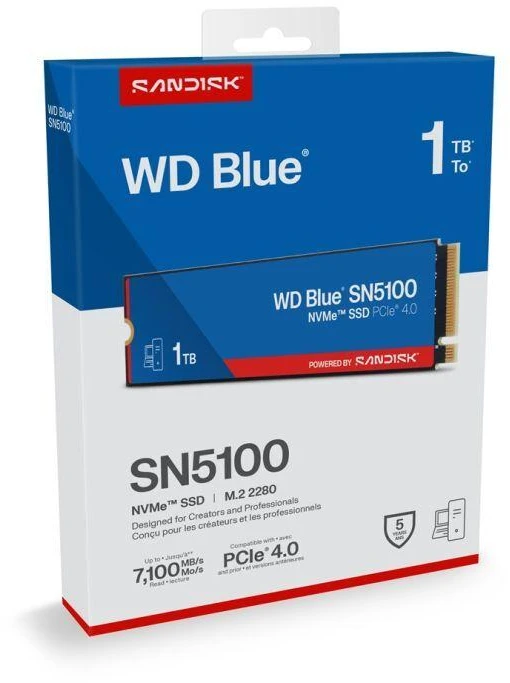 Sandisk Western Digital 1TB WD Mėlyna® SN5100 NVMe™ SSD