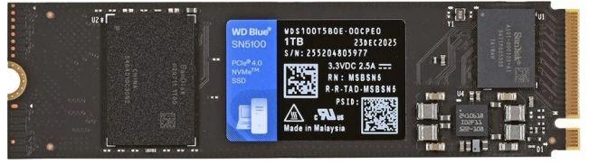 Sandisk Western Digital 1TB WD Mėlyna® SN5100 NVMe™ SSD