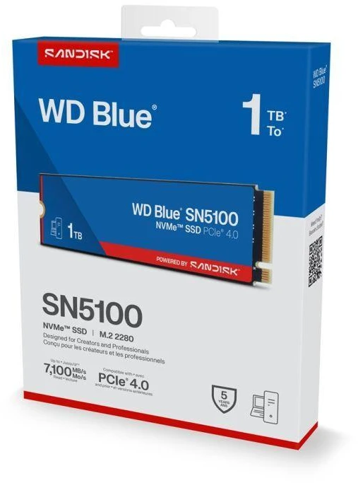 Sandisk Western Digital 1TB WD Mėlyna® SN5100 NVMe™ SSD