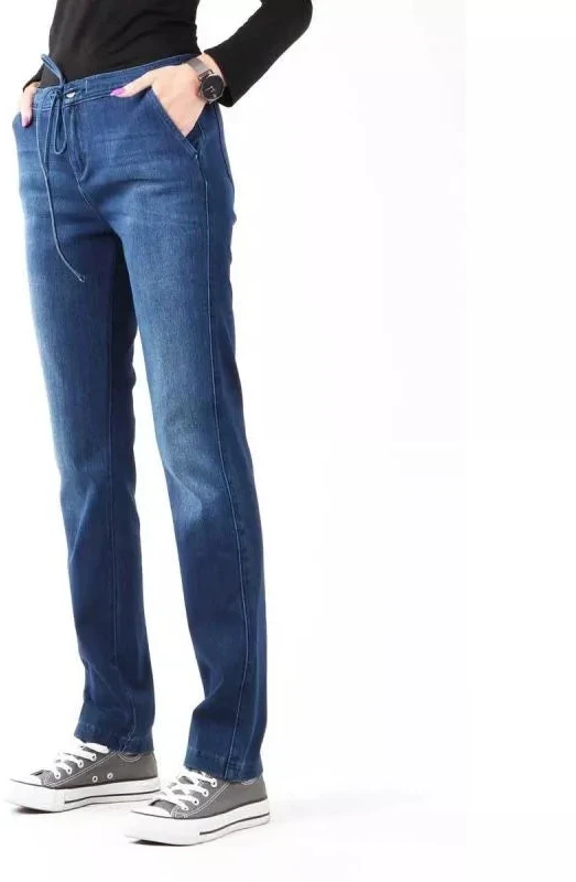 Wrangler Slouchy Cozy Mėlyna Jeans W W27CGM82G