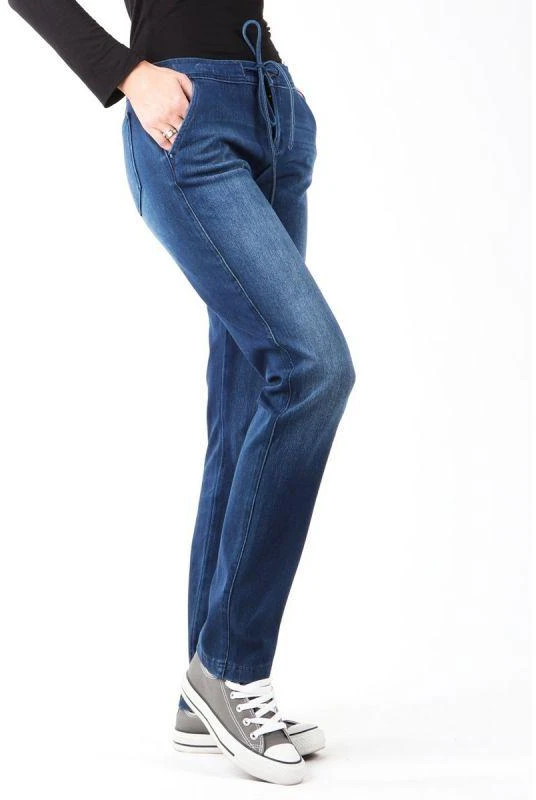 Wrangler Slouchy Cozy Mėlyna Jeans W W27CGM82G