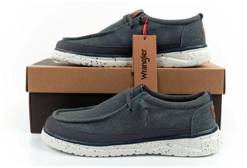 Wrangler vyriški mokasinai Makena Stone mėlynas, madingi tamsiai mėlyni