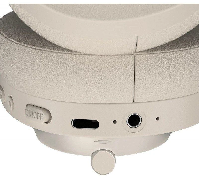 Belaidės ant ausų dedamos ausinės Defender FreeMotion B485 ANC 63486 beige