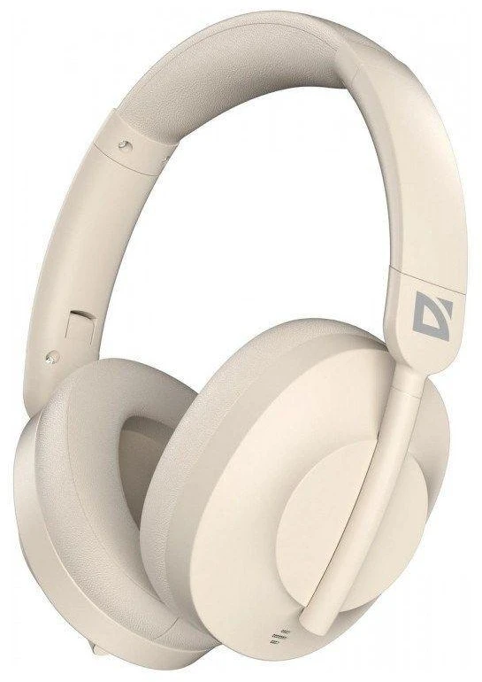 Belaidės ant ausų dedamos ausinės Defender FreeMotion B485 ANC 63486 beige