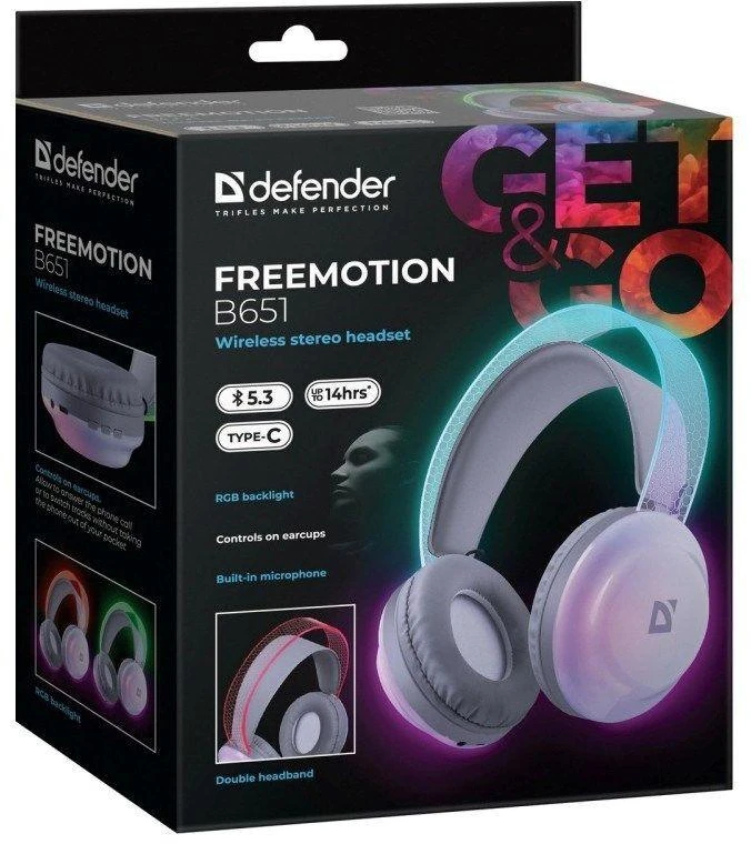 Ausinės DEFENDER BLUETOOTH FREEMOTION B651